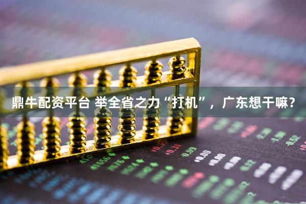 鼎牛配资平台 举全省之力“打机”，广东想干嘛？